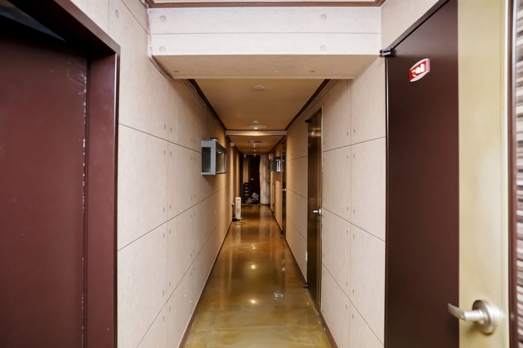 Hallway inside facility