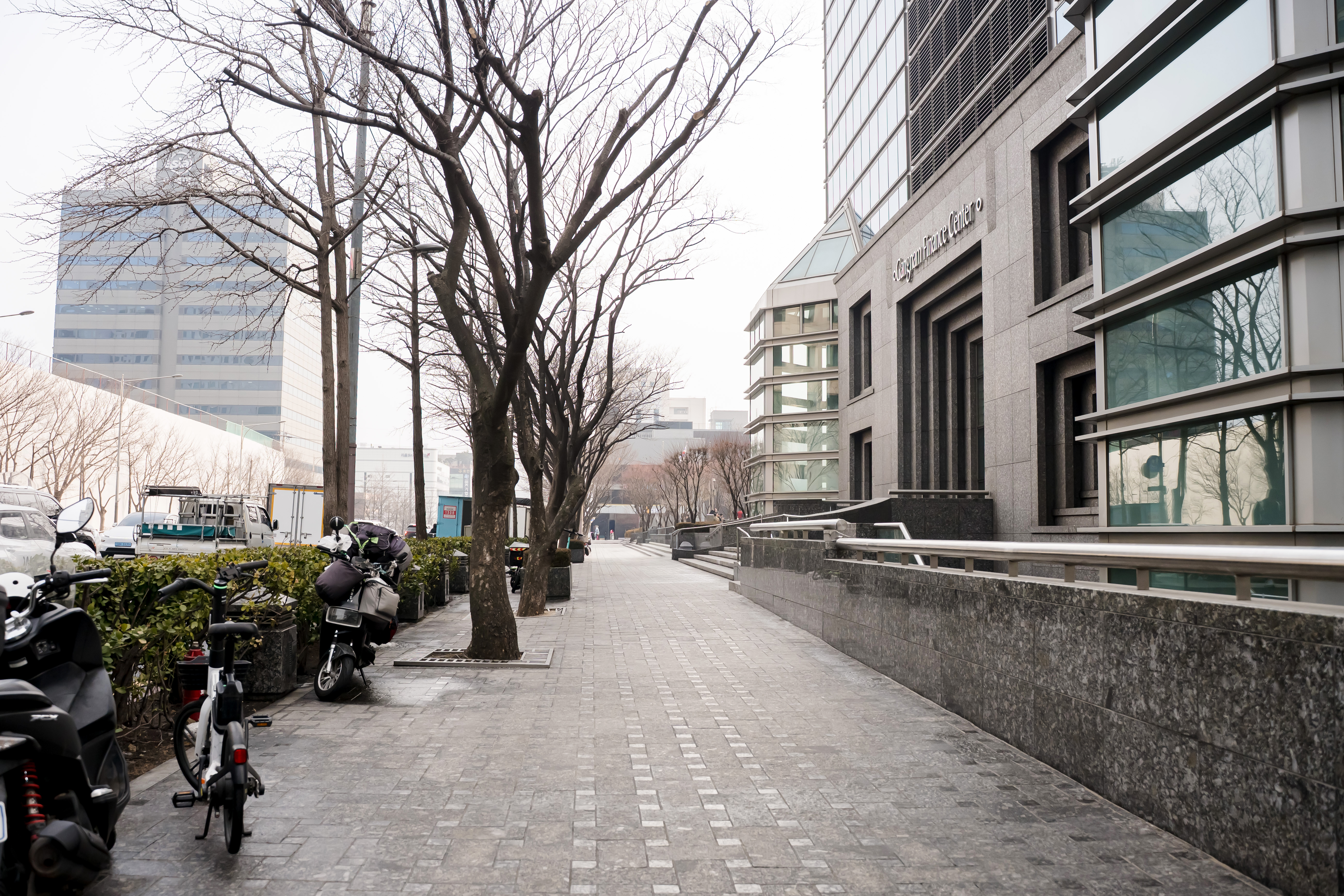 Walk straight along boulevard